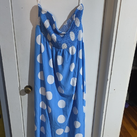 SHEIN Dresses & Skirts - Blue and White Polka Dot Dress
